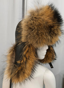 Moto Club Leather & Fur Trapper Hat