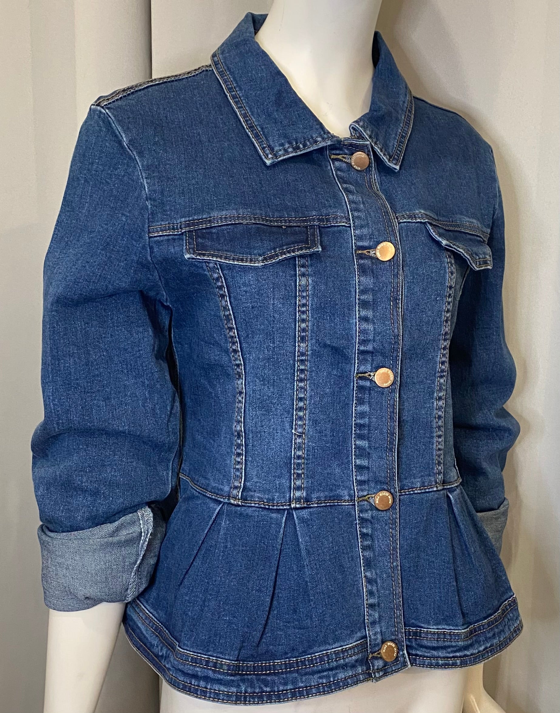 Perfect Peplum Jean Jacket