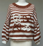 L& Stripe Cozy Pullover