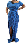 Custom Azure Rhythm Maxi Dress