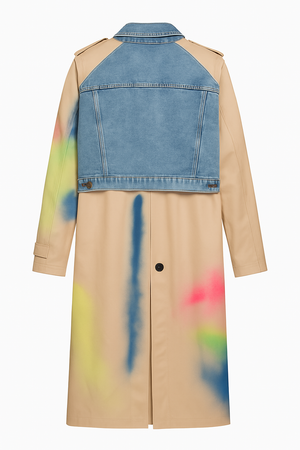Graffiti Denim Drape