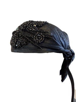 Smokey Stoned Leather Cap