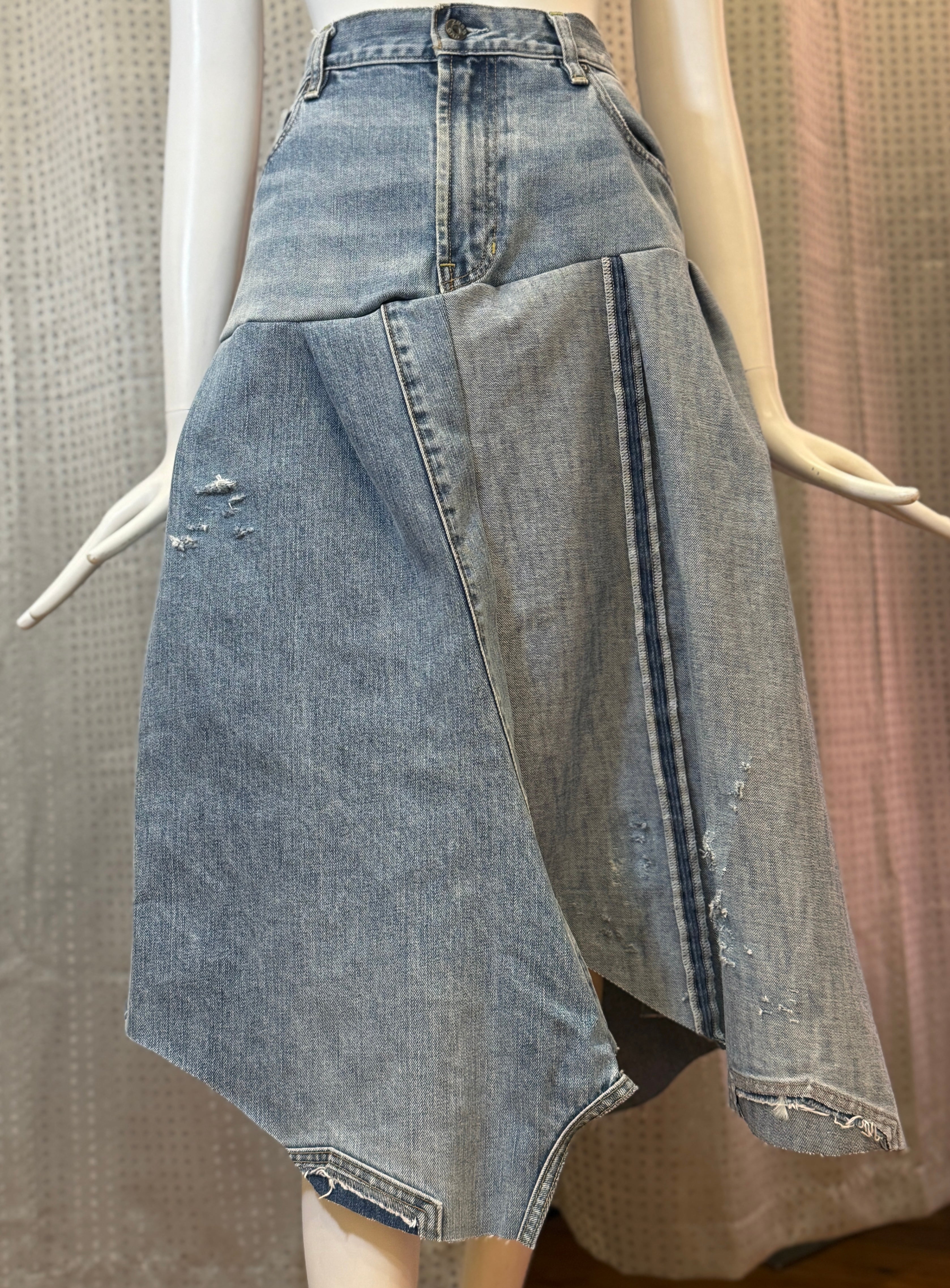 Daisy Denim Circle Skirt