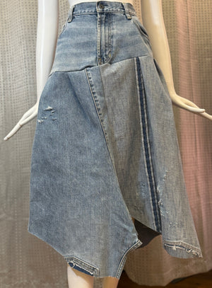 Daisy Denim Circle Skirt