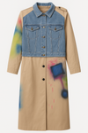 Graffiti Denim Drape