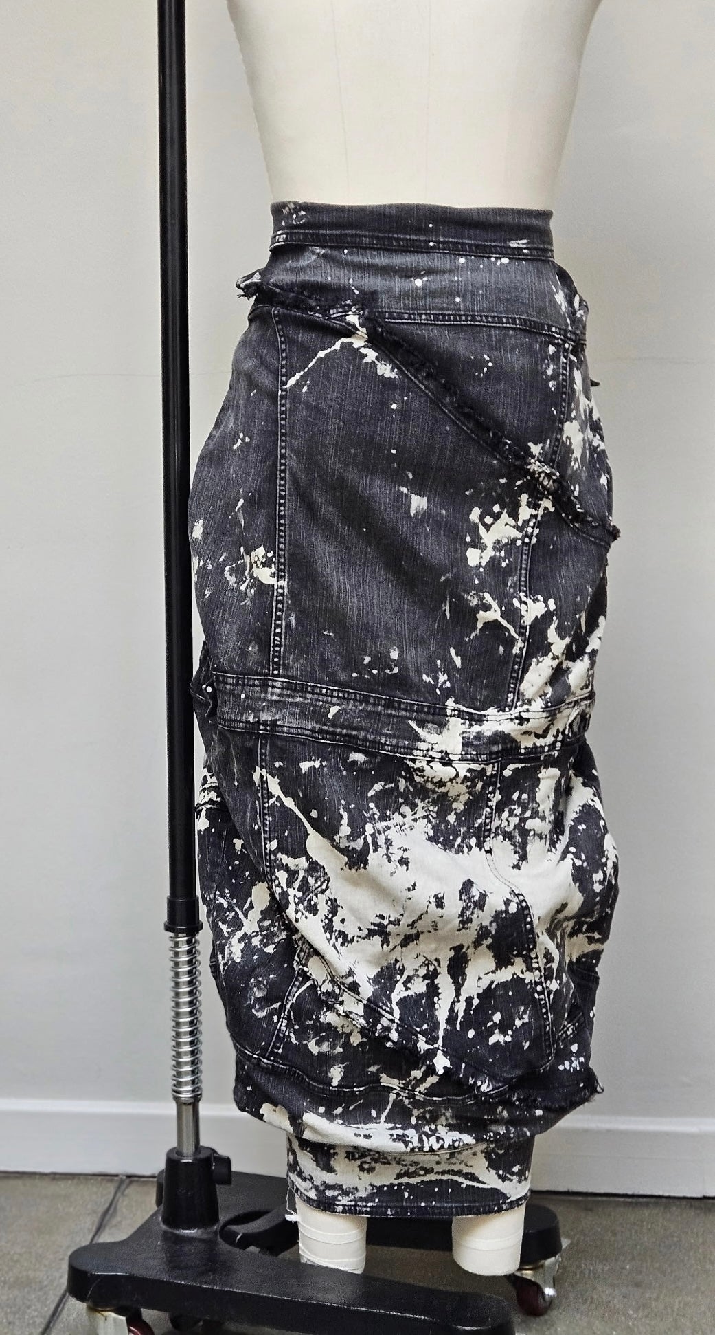 Storm Cloud Denim Skirt