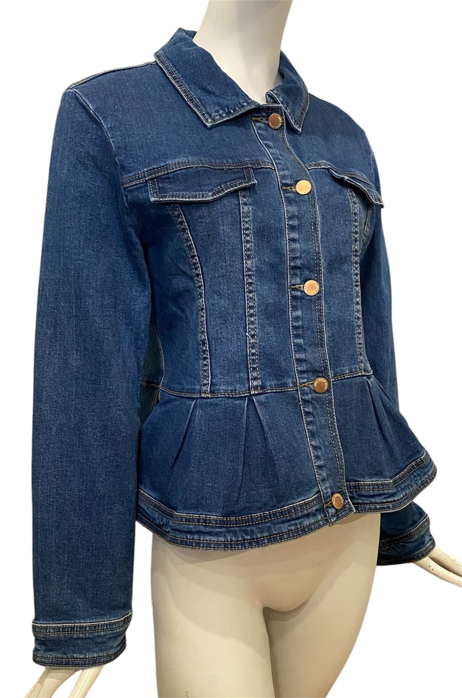 Perfect Peplum Jean Jacket