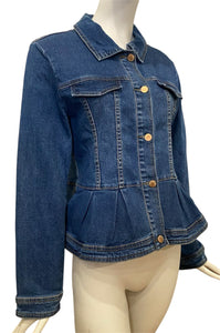 Perfect Peplum Jean Jacket