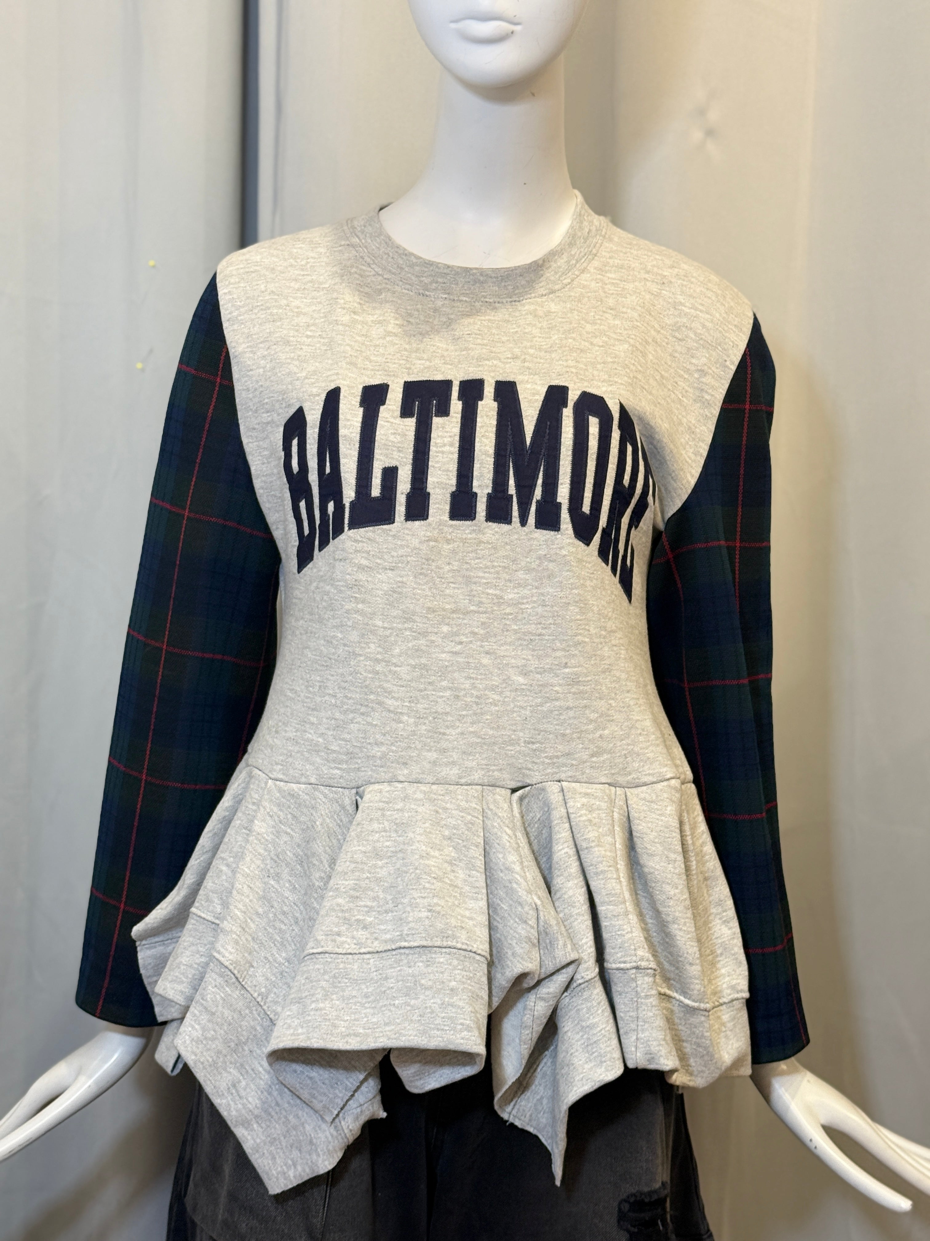 Baltimore Peplum Sweatshirt