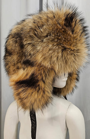 Moto Club Leather & Fur Trapper Hat