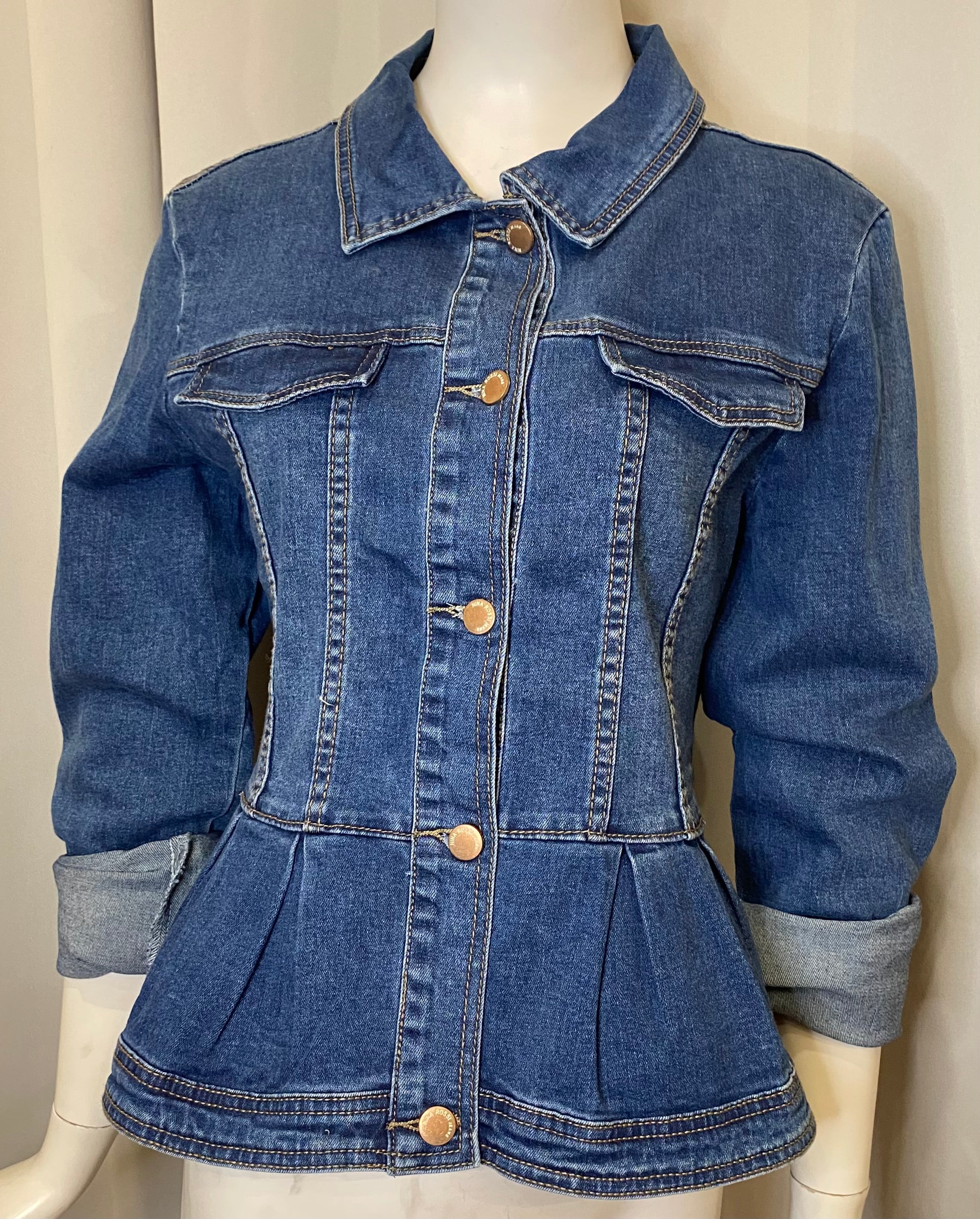 Perfect Peplum Jean Jacket