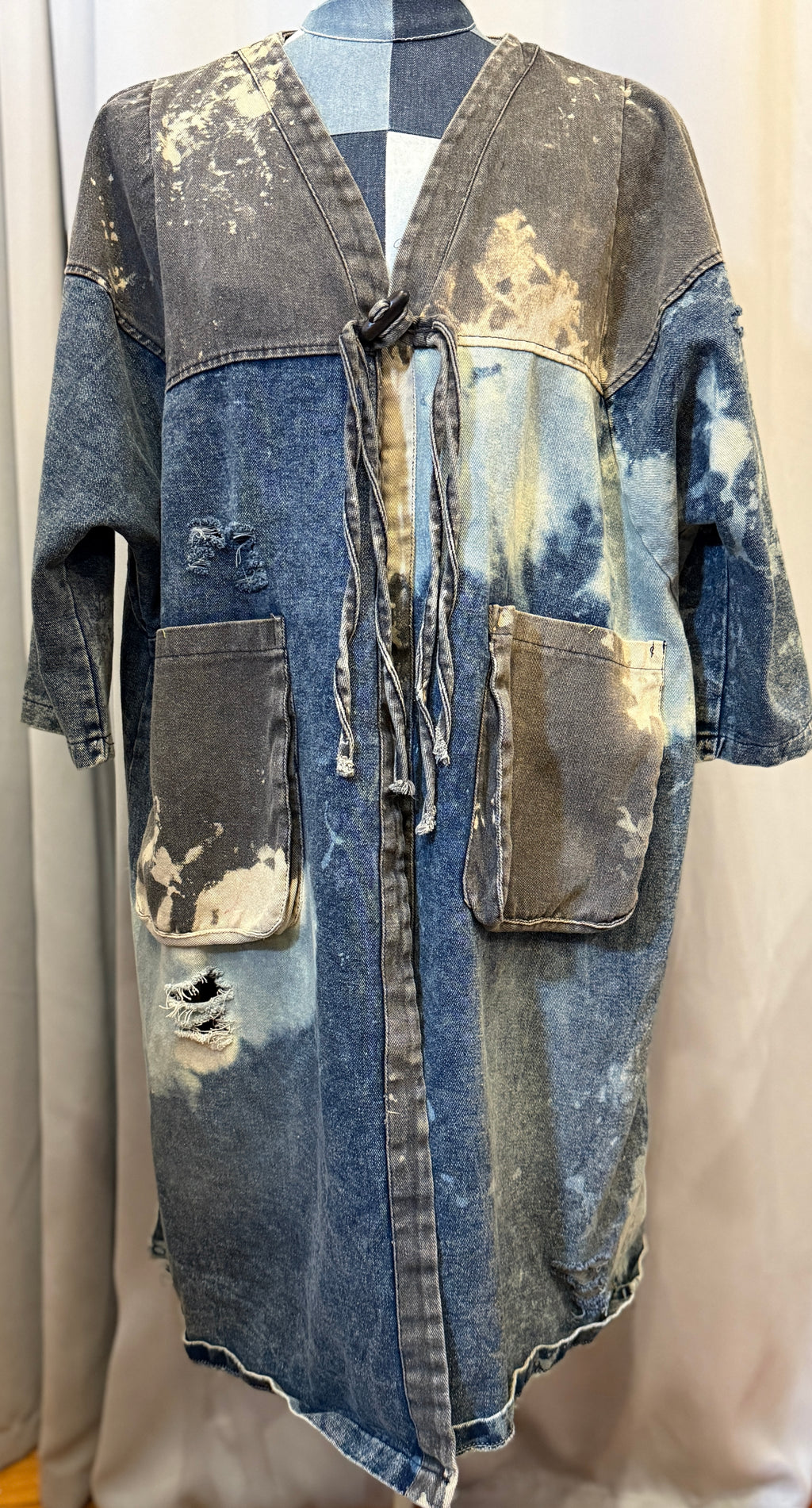 In Good Fortune Denim Kimono