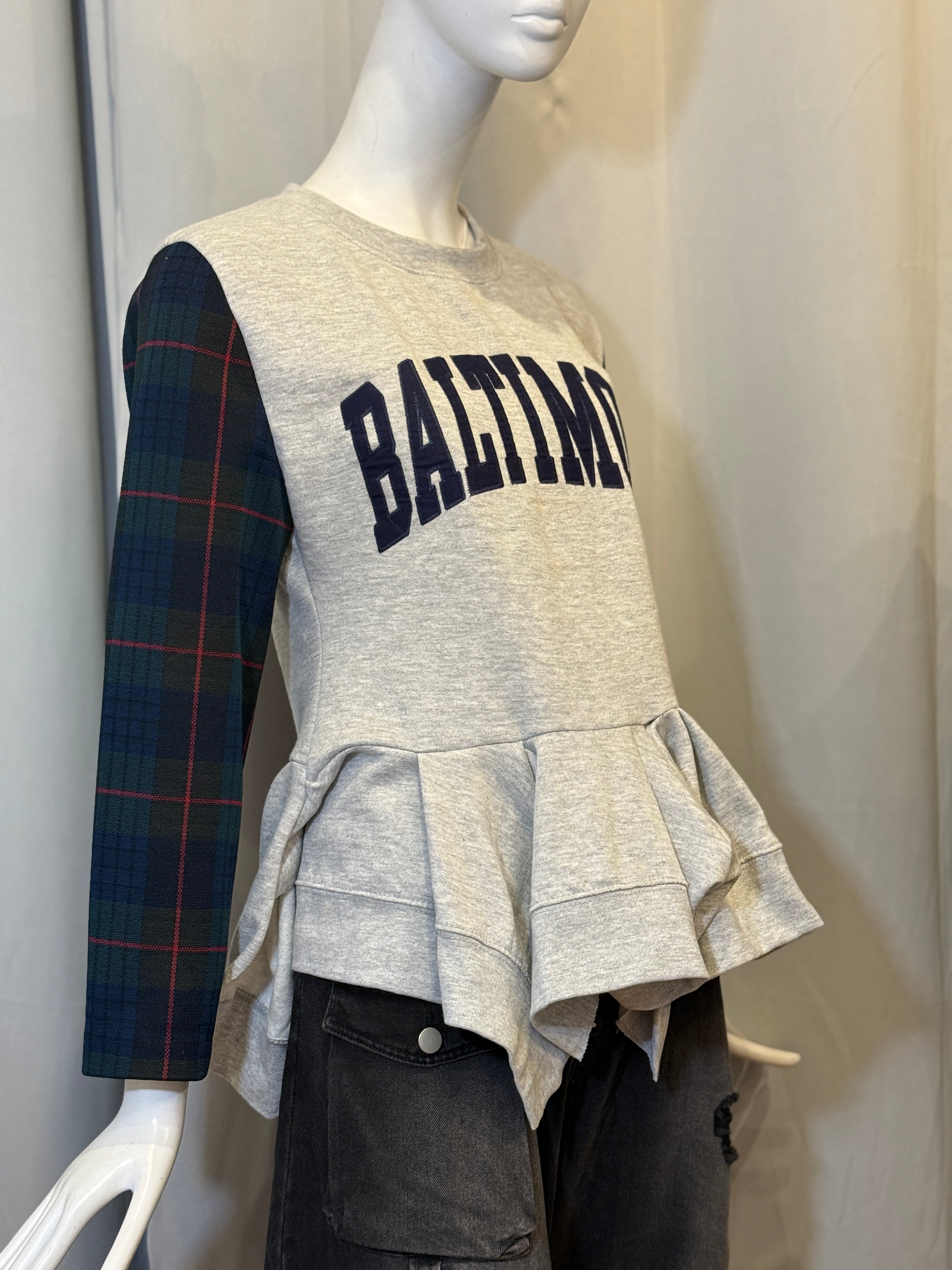 Baltimore Peplum Sweatshirt