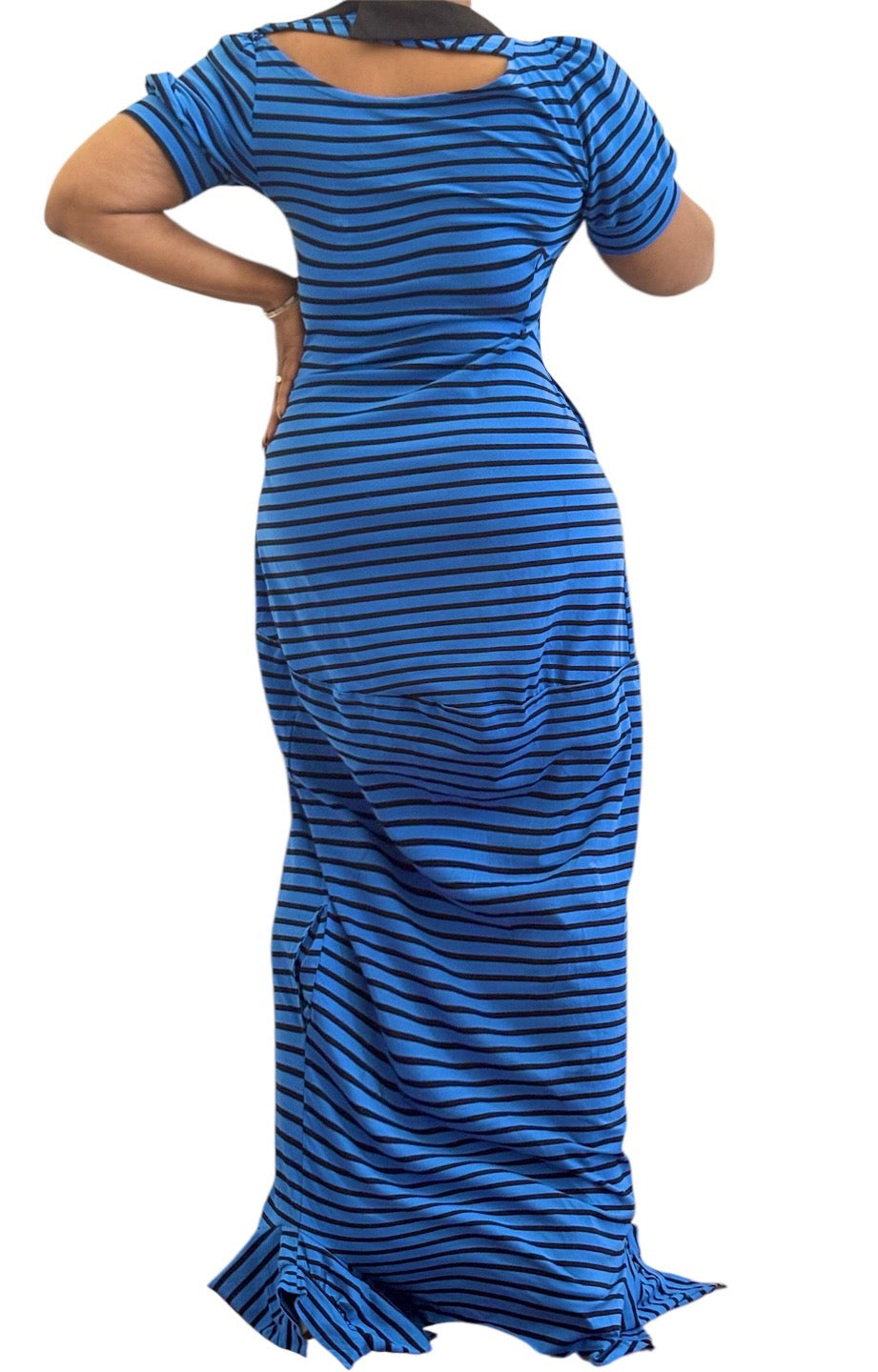 Custom Azure Rhythm Maxi Dress