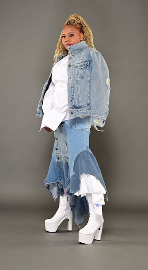 Custom Adore You Denim Skirt