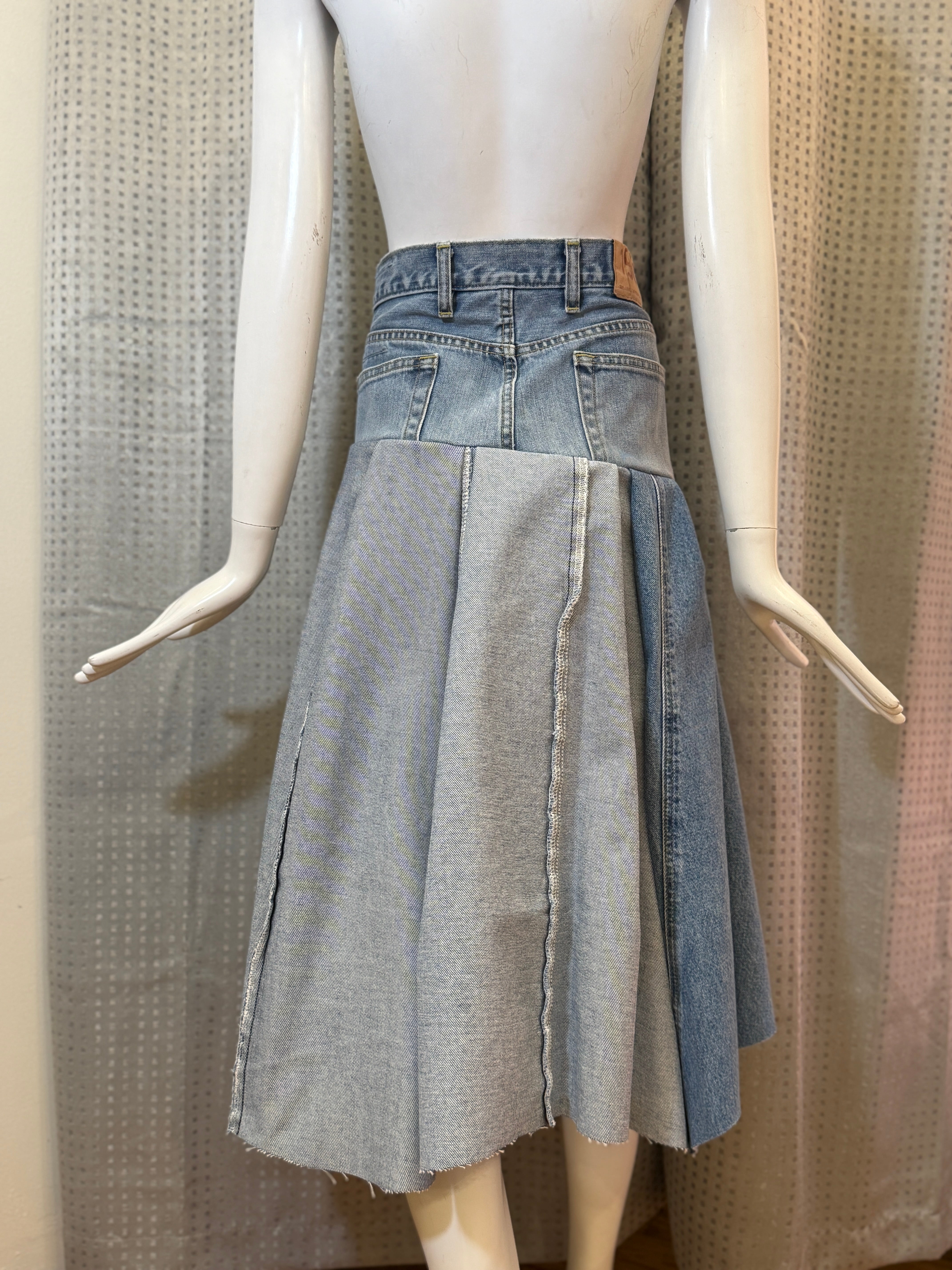 Daisy Denim Circle Skirt