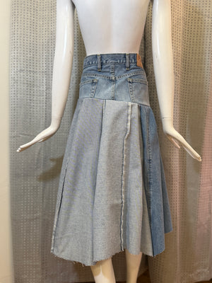 Daisy Denim Circle Skirt