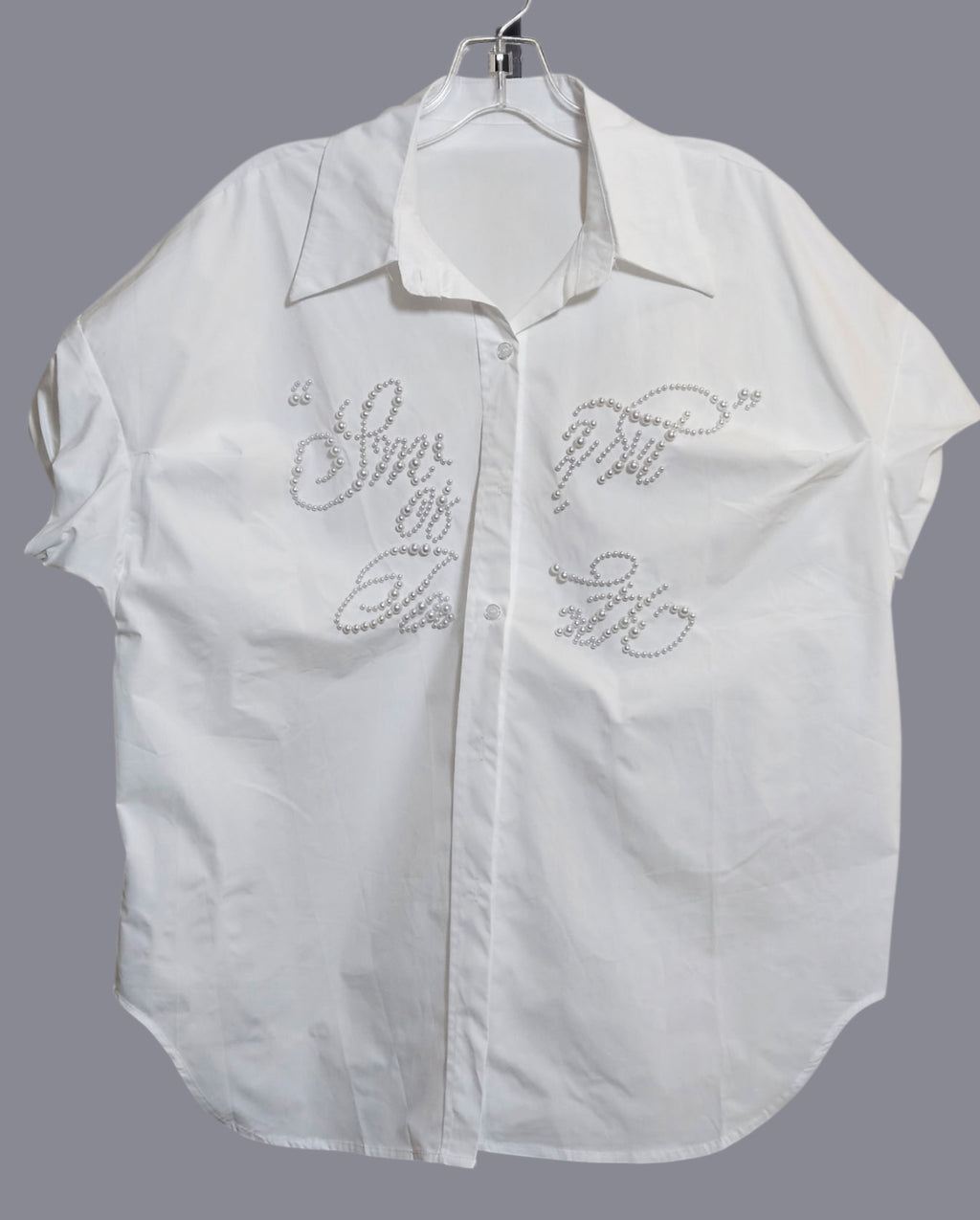 Scripted Pearl Button Up