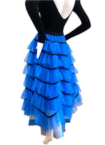 Holiday Blues Tiered Skirt