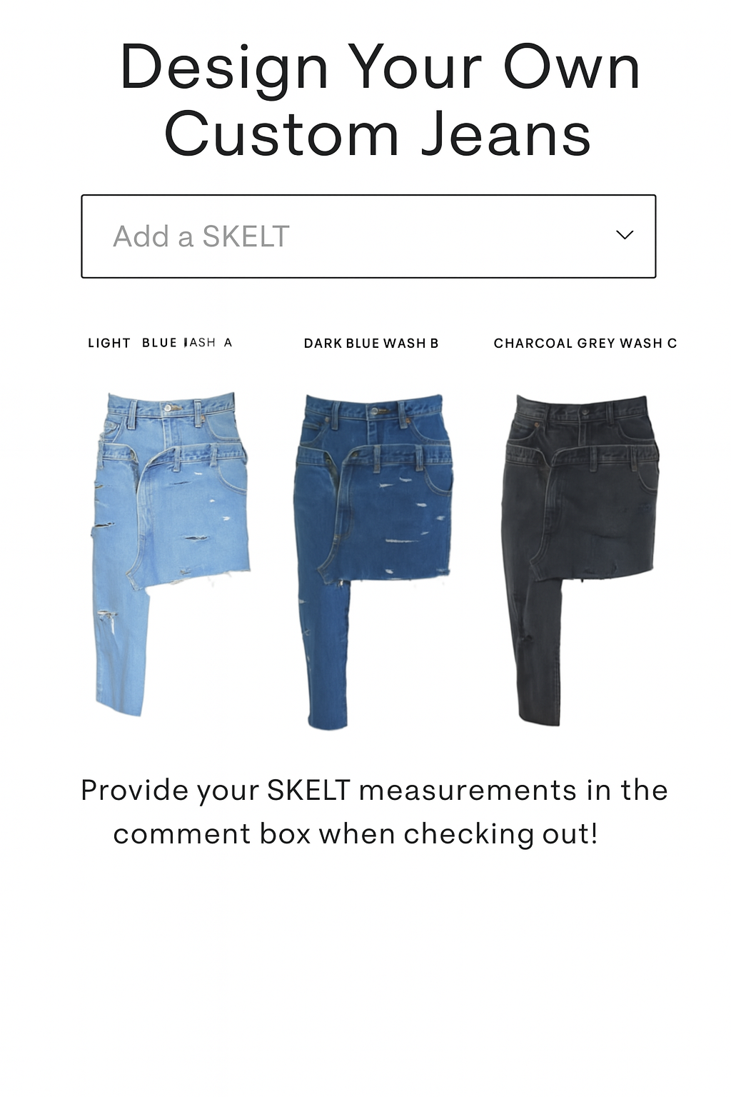 Design your own Skelt & Jean Set