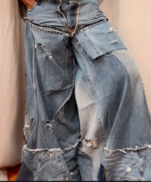 Extreme Patched + Distressed Jeans – The Denim Lab by Ragdoll’s Couture