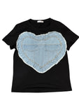 Denim love t shirt