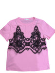 Peek of lace tee