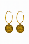 Rue Cambon Coin Hoop Earrings