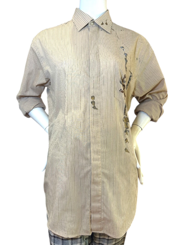 Talk Back Pinstripe Top