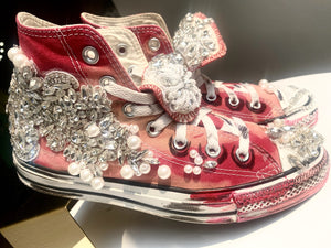 Destroyed & Distressed Glam Sneakers