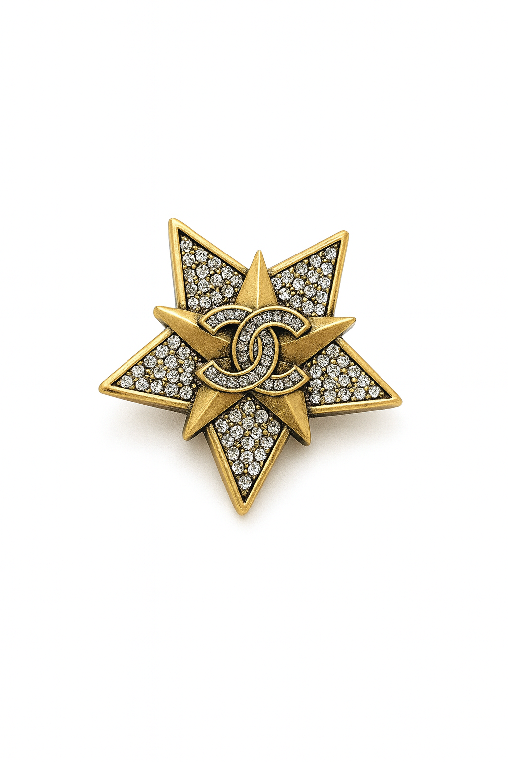 Luxe Starburst Crystal Brooch