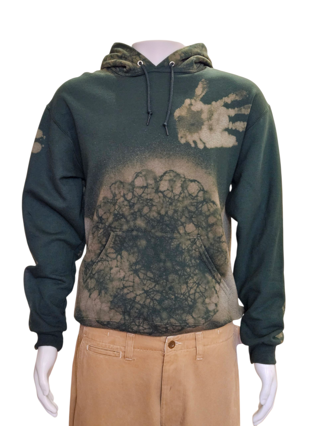 Gracious Hand Hoodie - Forest & Flame - Green