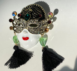 Masquerade Ball brooch