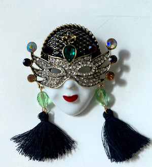 Masquerade Ball brooch